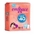 ESSENTIALS Maxi Thick Extra Long Sanitary Pads – 16 Pcs